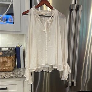 Elegant Cream Women's Top